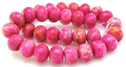 Agat fasetowany crazy lace - oponka 16x12mm