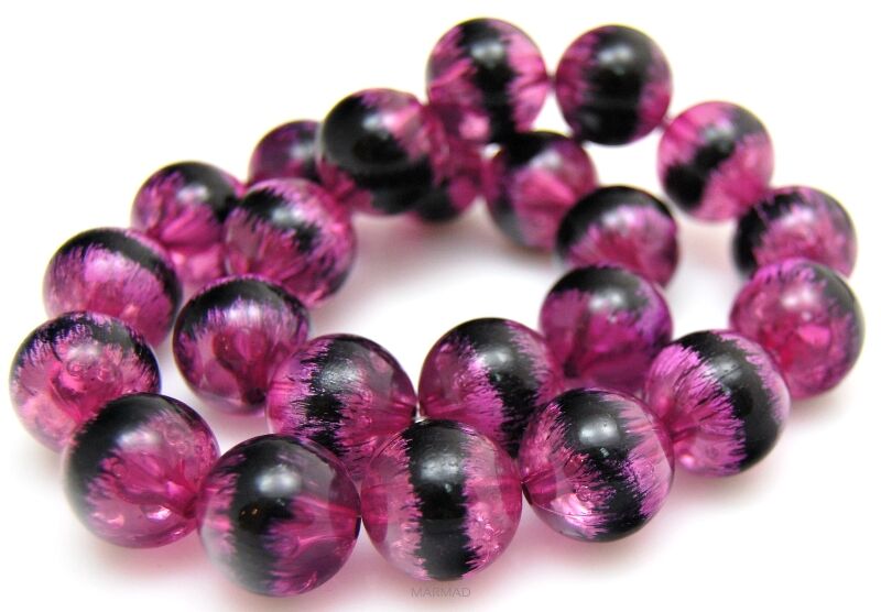 Akryl transparentny - kula 18mm - fioletowa