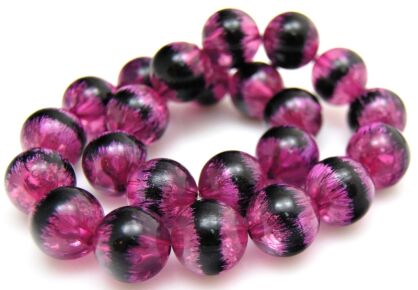 Akryl transparentny - kula 18mm - fioletowa