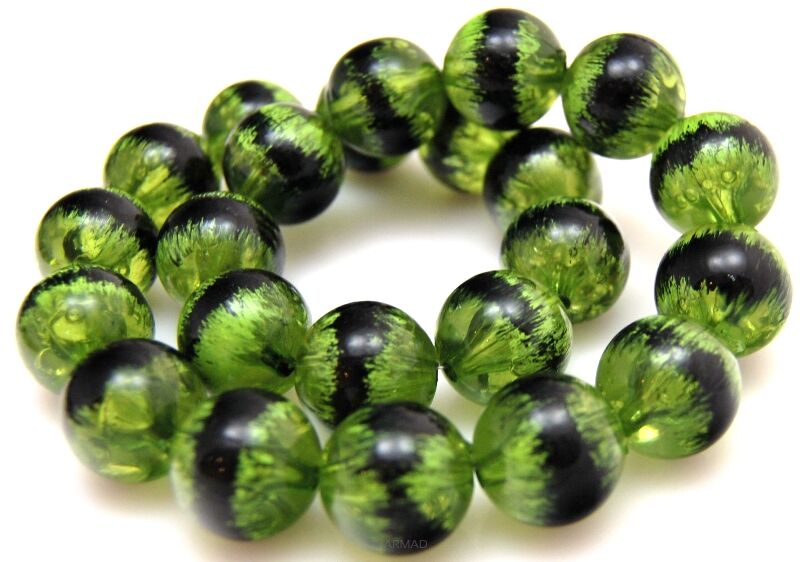 Akryl transparentny - kula 18mm - zielona