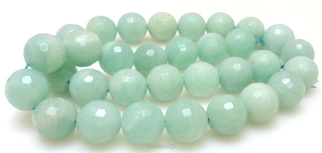 Amazonit fasetowany - kula 12mm