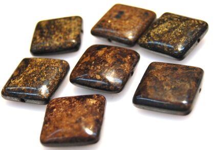 Bronzyt - kwadraty 18x18mm 