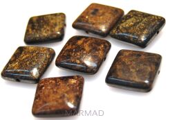 Bronzyt - kwadraty 18x18mm