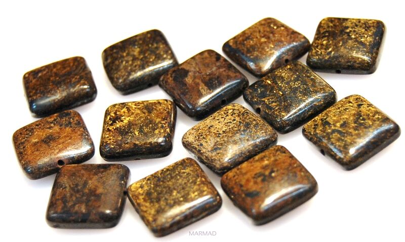 Bronzyt - kwadrat 15x15mm