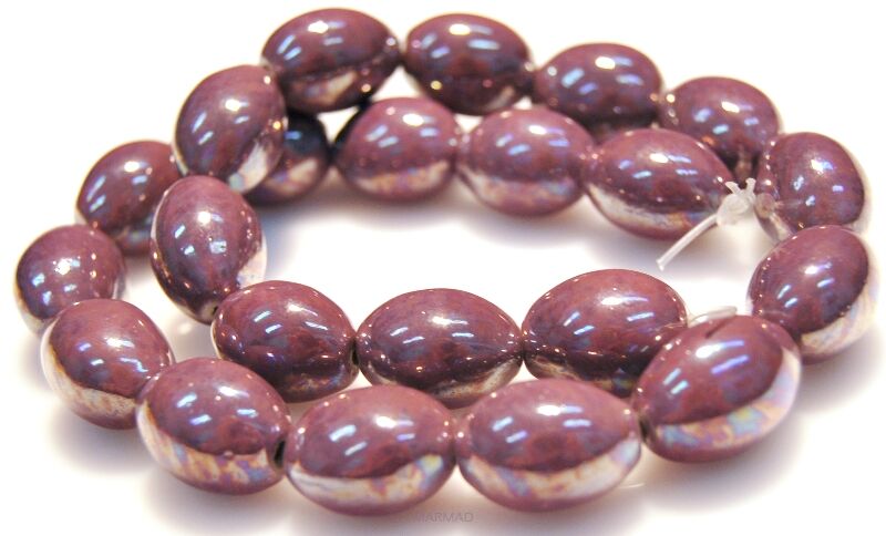 Ceramika powlekana - oliwka 18x14mm