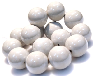Ceramika powlekana biało-srebrna - kula 25mm
