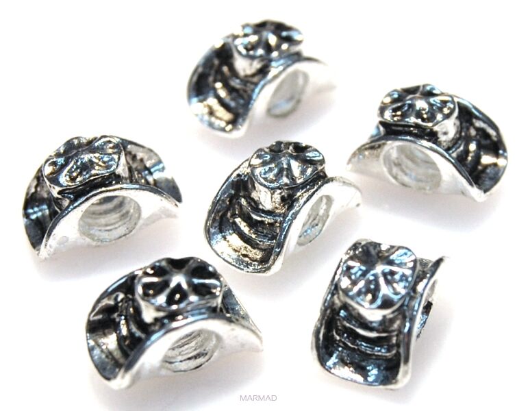 Ozdobna przekładka srebrzona - 13x7mm