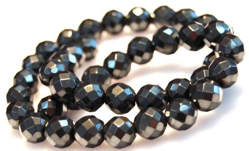 Hematyt fasetowany - kula 10mm 