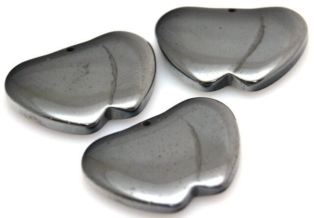 Hematyt - 2 serca - 27x20mm - II gatunek