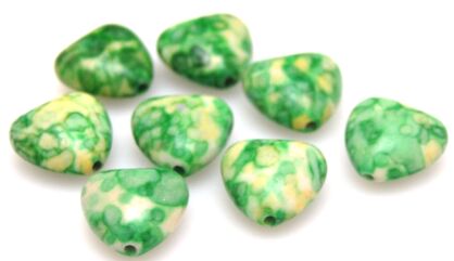 Howlit kwiatowy - serce 14mm