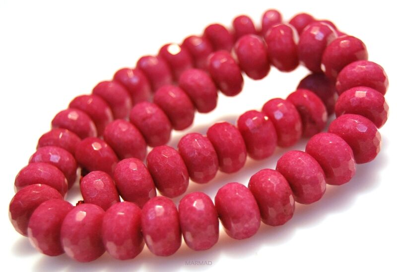 Jadeit fasetowany - oponka 12x8mm