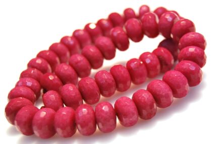 Jadeit fasetowany - oponka 12x8mm