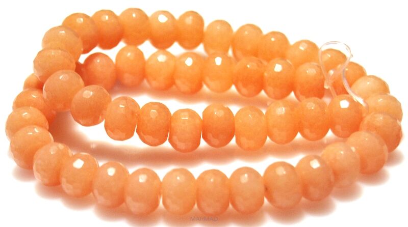 Jadeit fasetowany - oponka 10x8mm