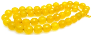 Jadeite yellow fasette - sphere 8mm