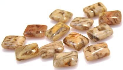 Jaspis tygrysi - prostokąt 14x10mm