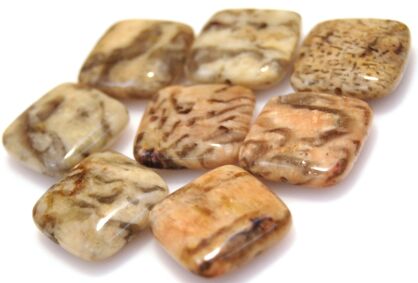 Jaspis tygrysi - kwadraty 18x18mm