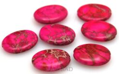 Jaspis cesarski różowy - owal 18x13mm