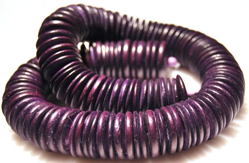 Kokos - talarki 20x2mm - ciemno fioletowy