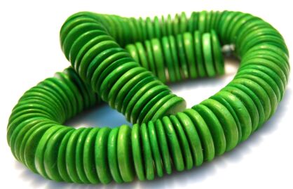 Kokos - talarki 20x2mm - zielony