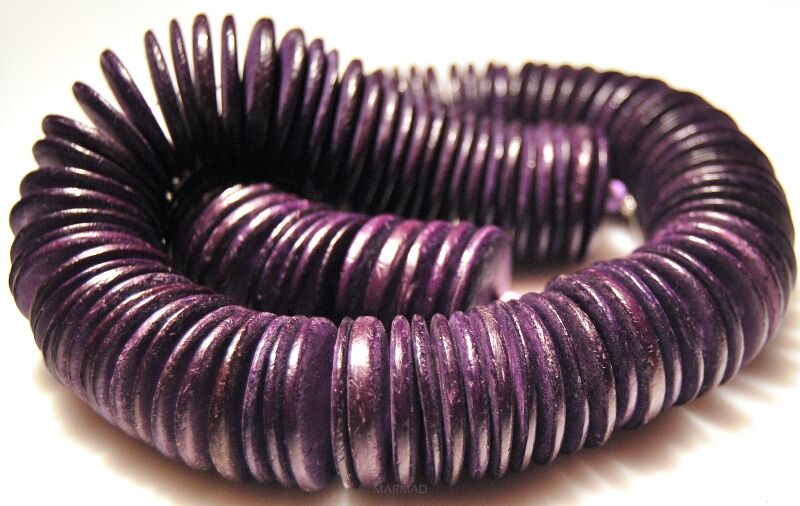 Kokos - talarki 24x2mm - fioletowy