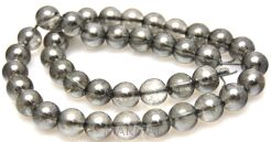 Kryształ górski Sliver gray plated - kula 10mm 