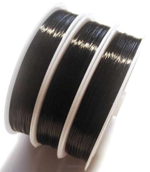 Linka jubilerska czarna - średnica 0,38 mm