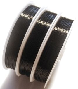 Linka jubilerska czarna - średnica 0,38mm