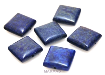 Lapis lazuli z pirytem złotym - kwadrat 14x14mm