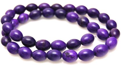 Magnezyt howlitowy - oliwka 10x8mm