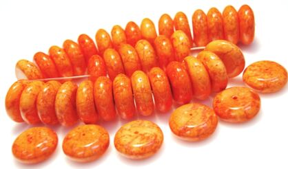 Magnezyt - oponka 24x9mm - pomarańczowy