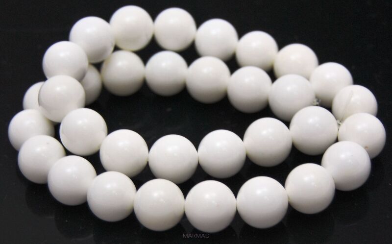 Muszla biała - kula 12mm