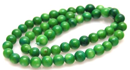 Naturalna masa perłowa zielona - kula 6mm