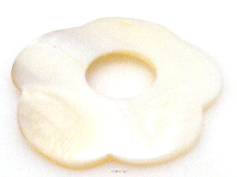 Muszla perłowa - kwiat 45mm