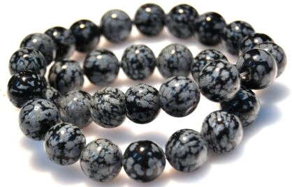 Obsydian śnieżny - kula 12m - II gatunek