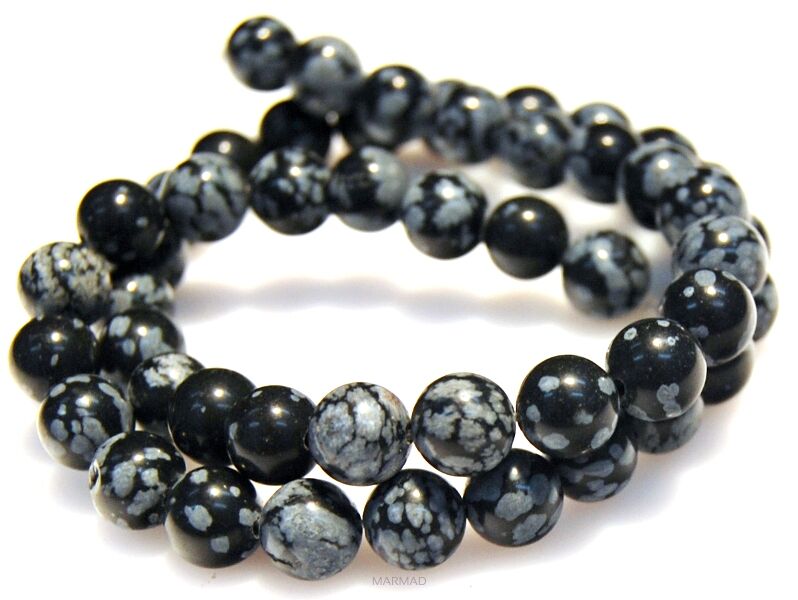 Obsydian śnieżny - kule ok. 8,5mm