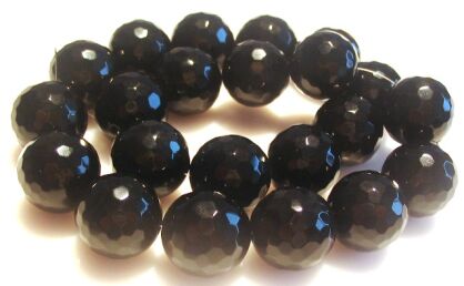 Onyks fasetowany - kula 18mm