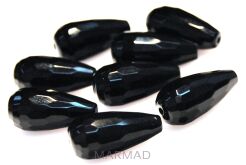 Onyks fasetowany - kropla 20x10mm