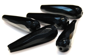 Onyx fasette - icicles 40x12mm