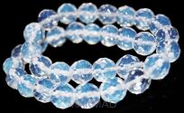 Opal biały fasetowany - kula 12mm - opalit