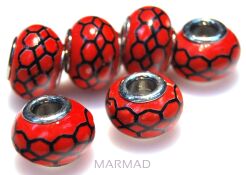 Porcelana -przekładka do biżuterii modułowej - oponka 15x10mm