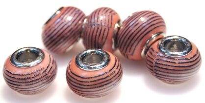 Porcelana - przekładka do biżuterii modułowej - oponka 15x10mm