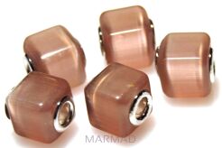 Uleksyt - przekładka do biżuterii modułowej  - kostka 14x12mm