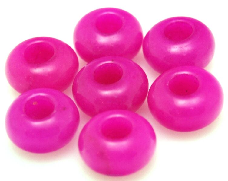 Jadeit - przekładka do biżuterii modułowej - różowy