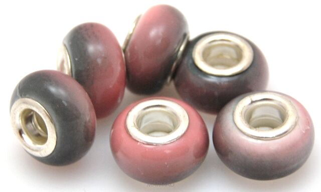 Porcelana - przekładka do biżuterii modułowej - oponka 14x10mm