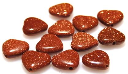 Piasek pustyni - serce 12x12mm - II gatunek