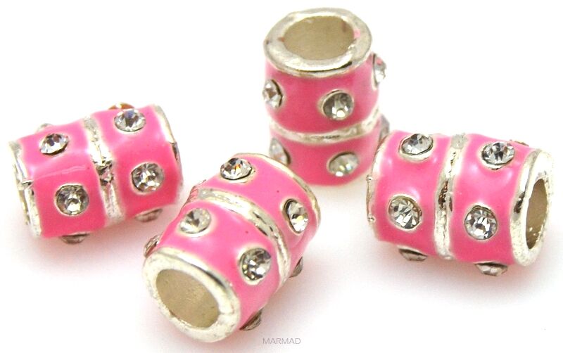 Przekładka z cyrkoniami - walec 14x10mm