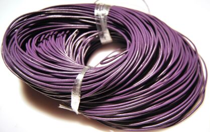 Rzemień fioletowy lakierowany - SKÓRA - grubość 2mm