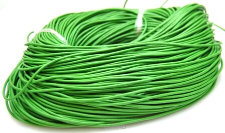 Rzemień jasno zielony lakierowany - SKÓRA - grubość 2mm