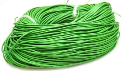 Rzemień jasno zielony lakierowany - SKÓRA - grubość 2mm