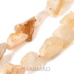 Cytryn - surowe kamienie - z otworem - 2